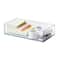 Plateau de rangement transparent et empilable de 20,3 cm x 10,1 cm d’Ordonnez simplement